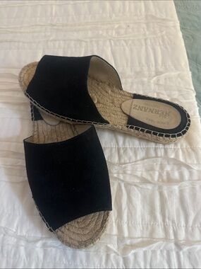 Casa Hernanz Espadrille  Black Slides 39